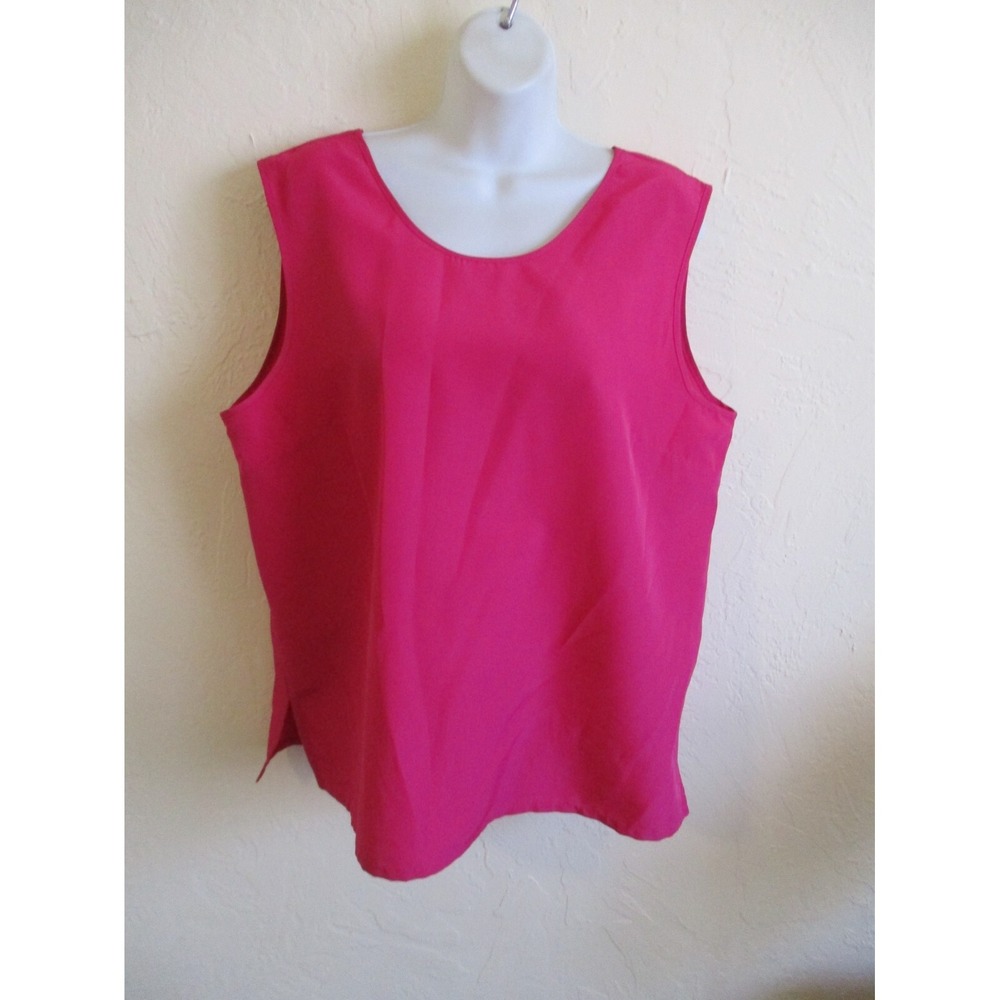 Katies Top Size 18 Sleeveless Hot Pink Career Shell